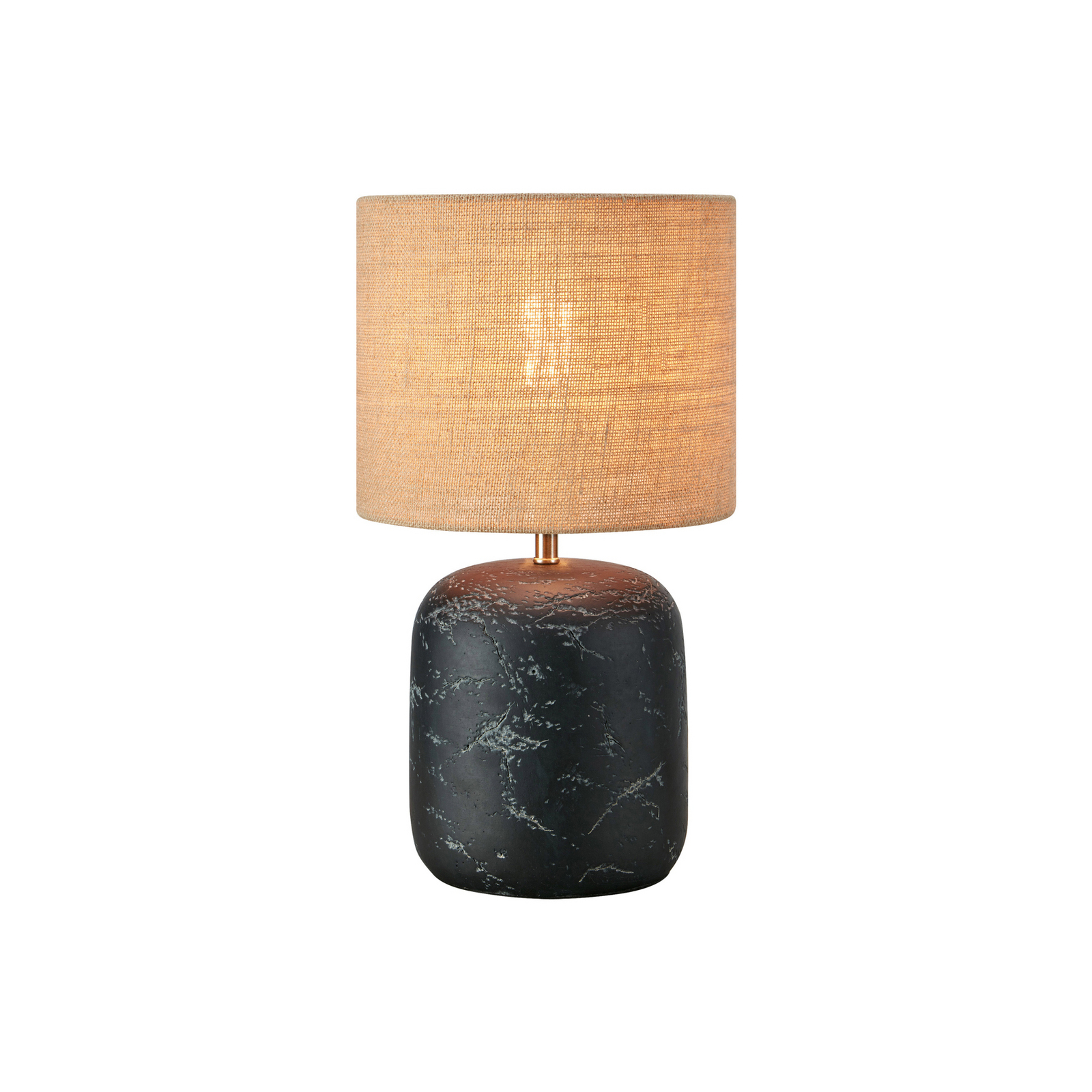 Montagna table lamp, concrete, jute, height 45 cm